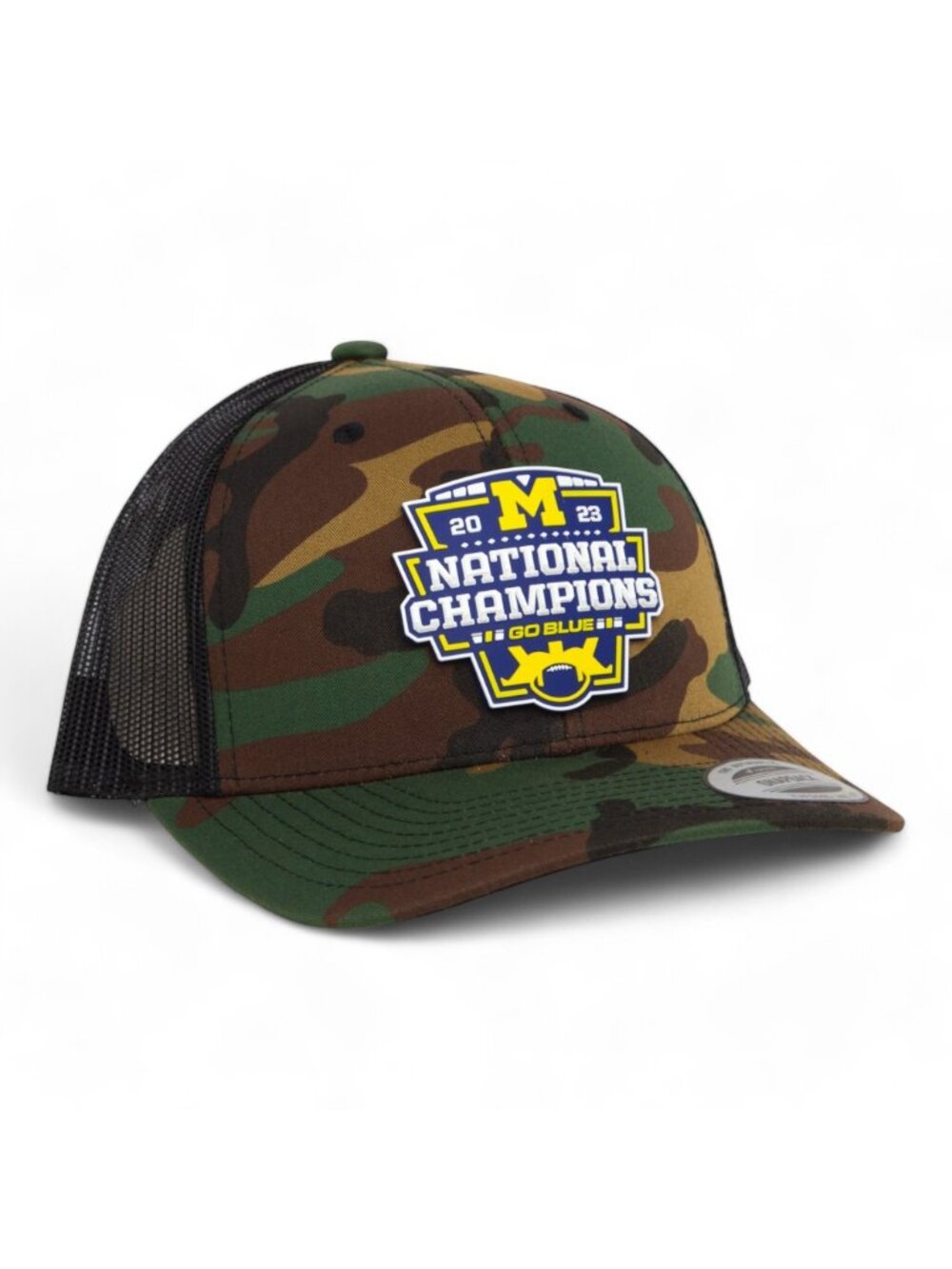 Michigan Wolverines 2023 College Football National Champions 3D YP Trucker Hat